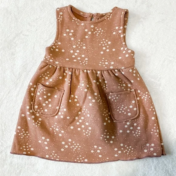 long sleeve brown sequin dress KicKee Pants Long Sleeve Tiered Dress, Rhododendron Brown Bear main image 0